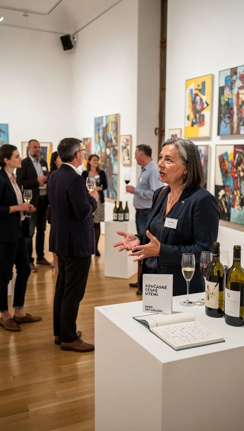 Zátiší s uměleckými exponáty v renomovaném českém muzeu.